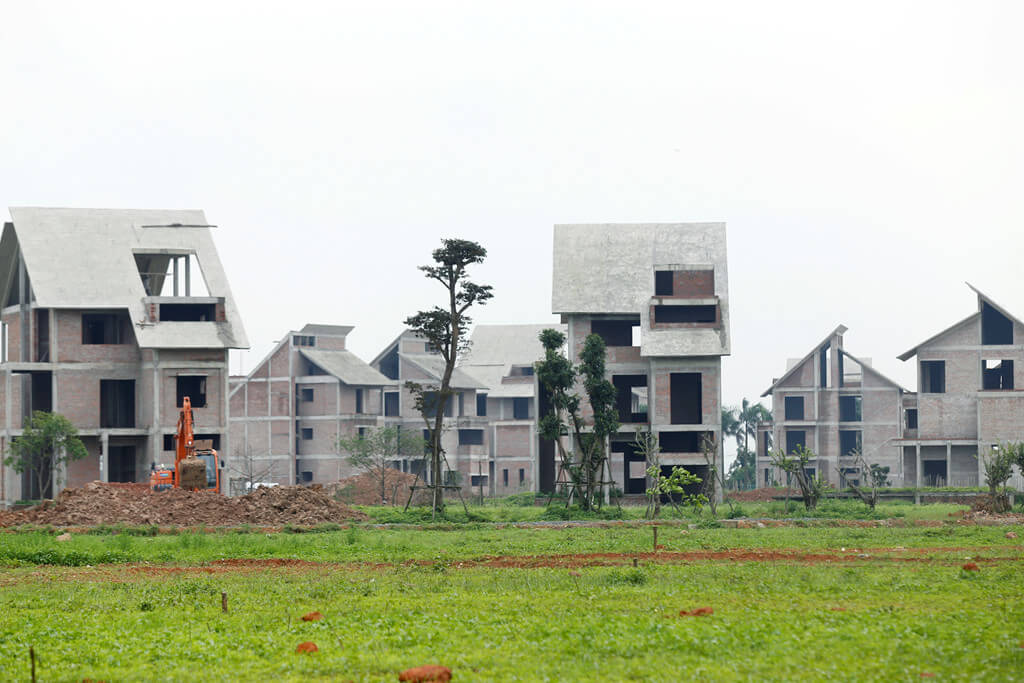 Biệt thự liền kề dạng thô