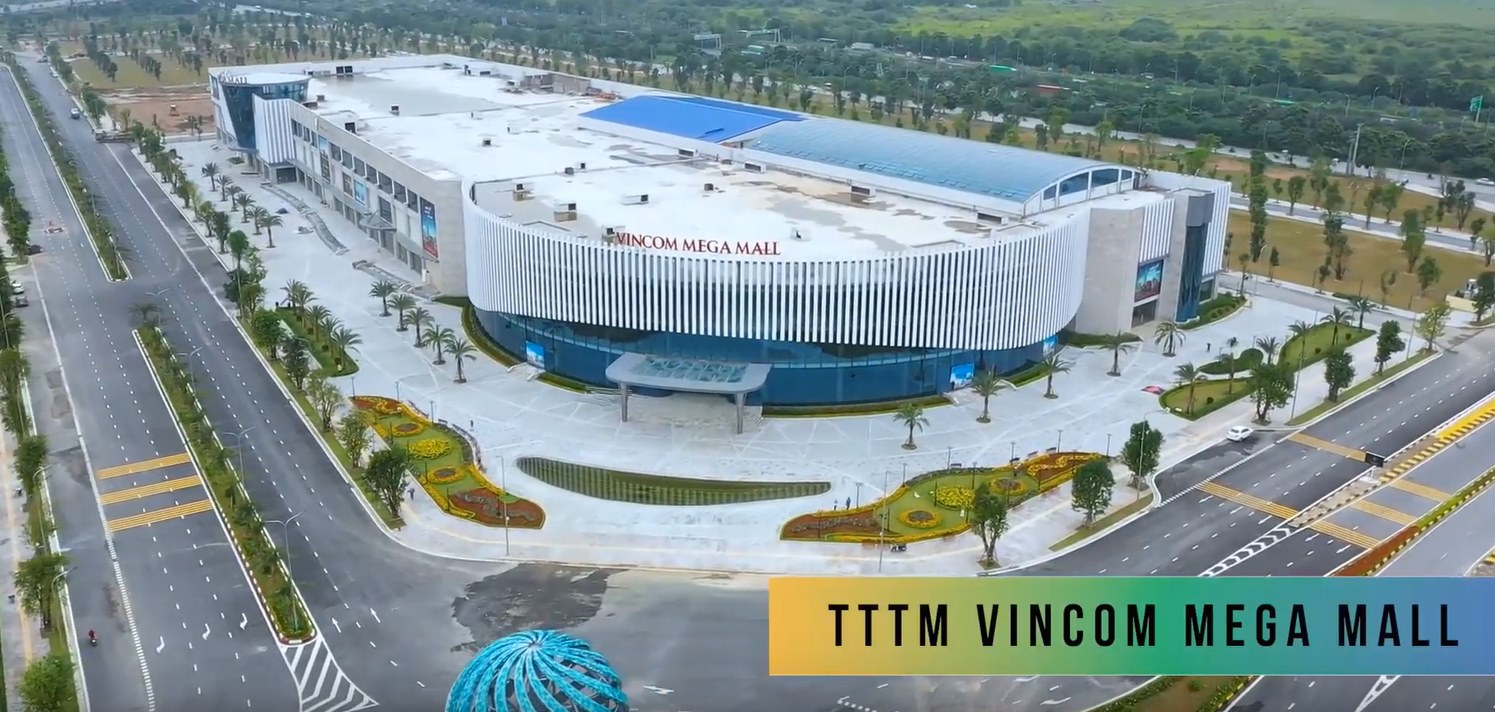 TTTM Vincom Mega Mall đã hoàn thiện. Tháng 10/2020 sẽ khai trương một số hạng mục. Dự kiến quý I/2021 sẽ khai trương toàn bộ