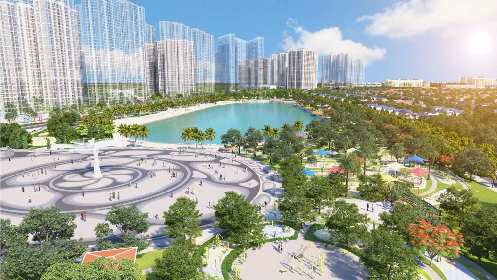 Công viên và hồ nước Vinhomes Smart City