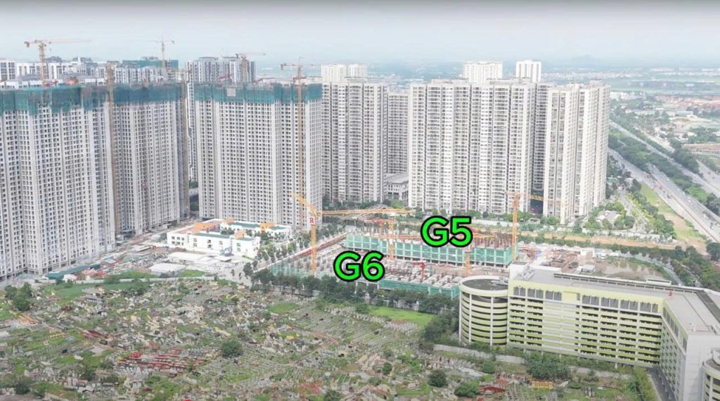 tiến độ toà G5 G6 Smart City