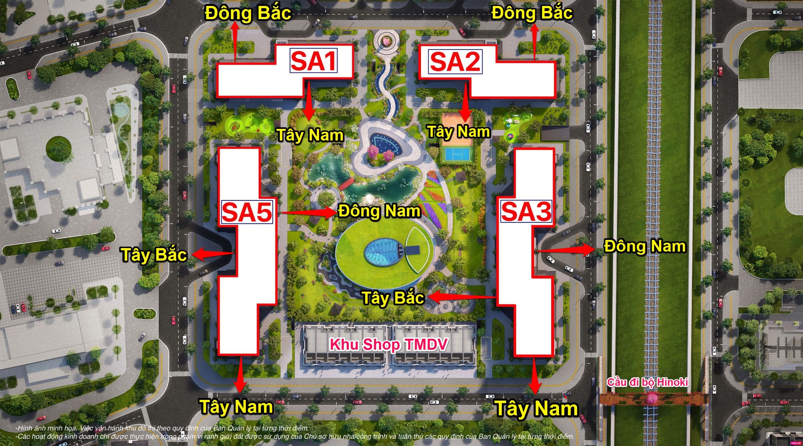 Mặt bằng Sakura Vinhomes Smat City