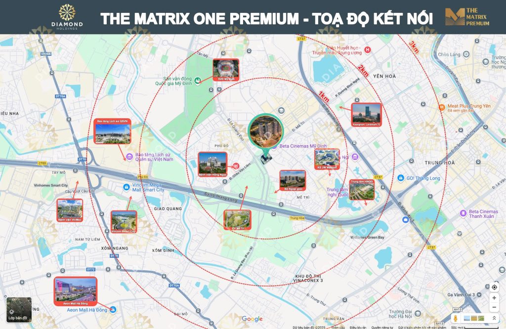 vị trí The Matrix Premium Lê Quang Đạo