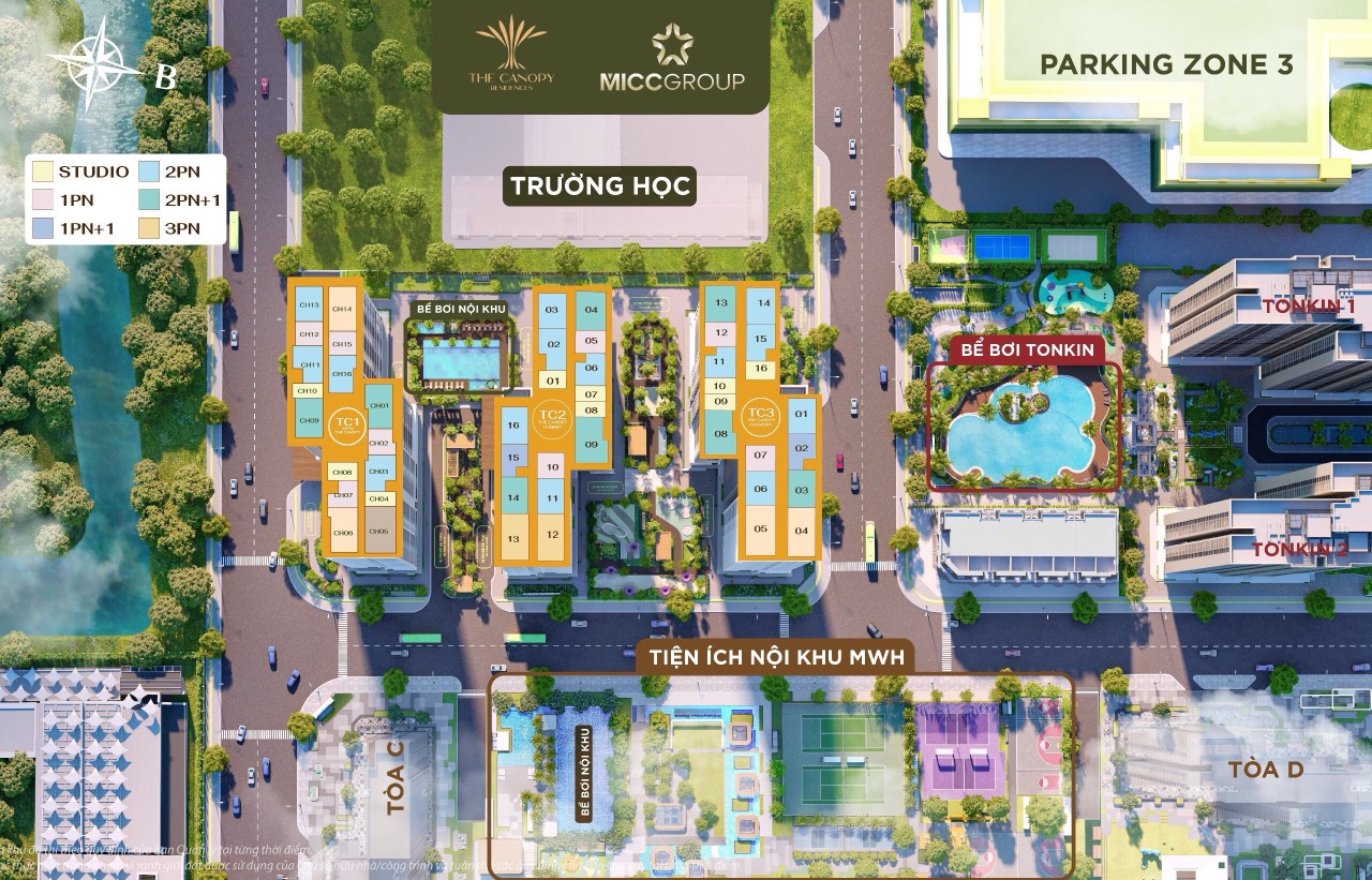 tổng mặt bằng Canopy Smart City