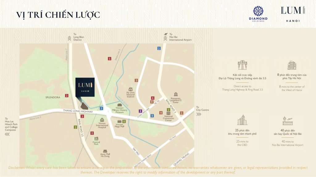 Vị trí lumi signature Lumi Hanoi 