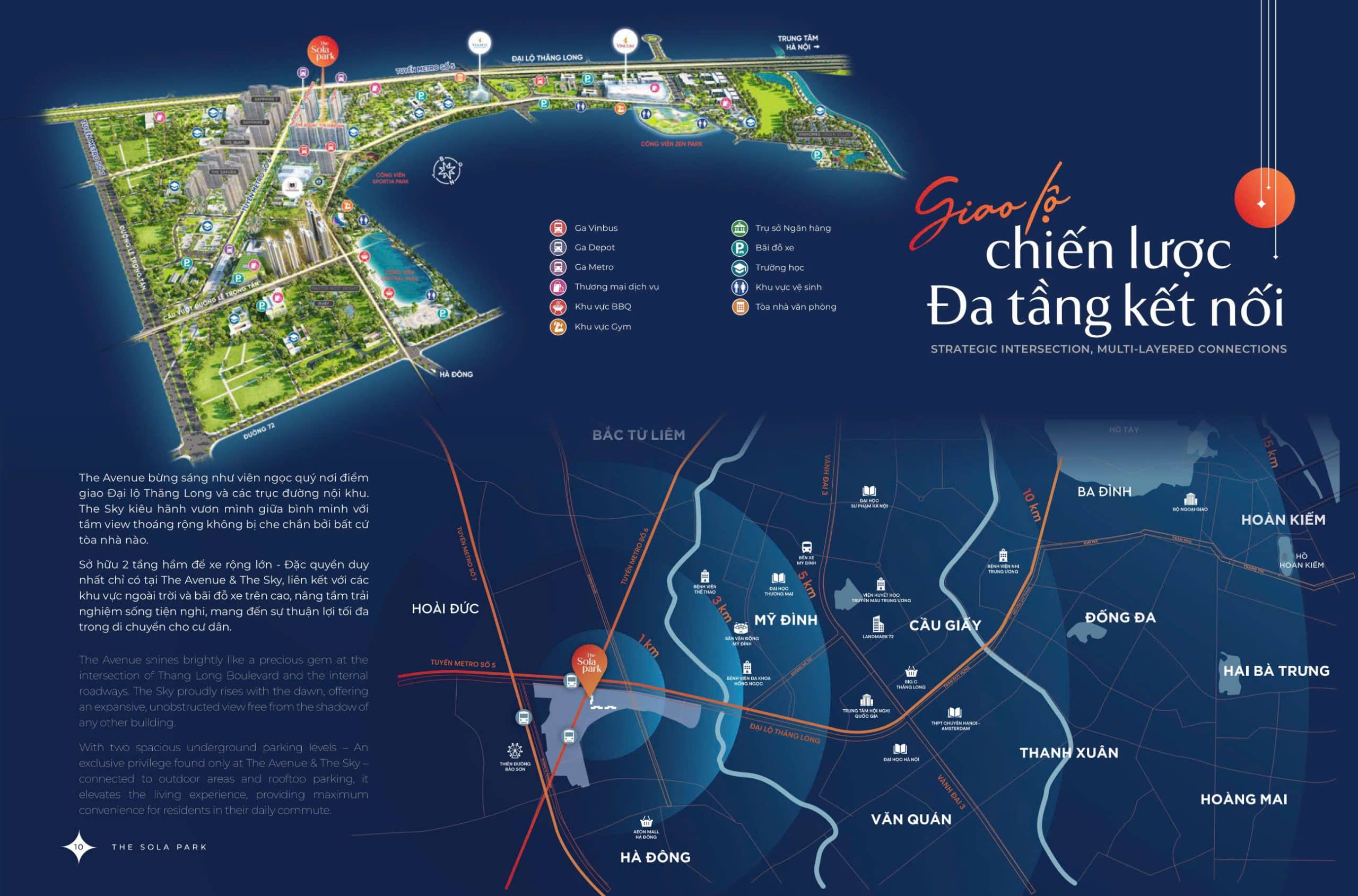 Vị trí phân khu The Sola Park Smart City