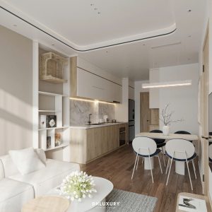 2 phòng ngủ 2 vệ sinh tòa SA1 Smart Cty