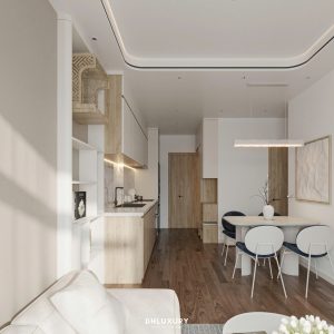 2 phòng ngủ 2 vệ sinh tòa SA1 Smart Cty
